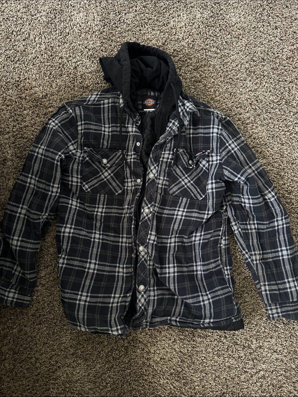 MENS Dickies Hooded Shirt Jacket